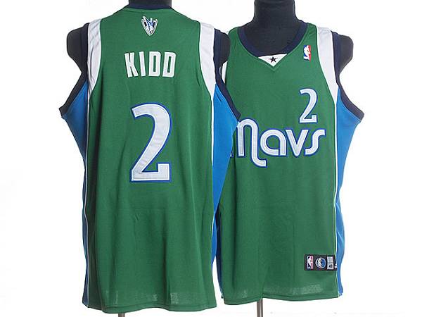 2 Jason Kidd Stitched NBA Green Jersey