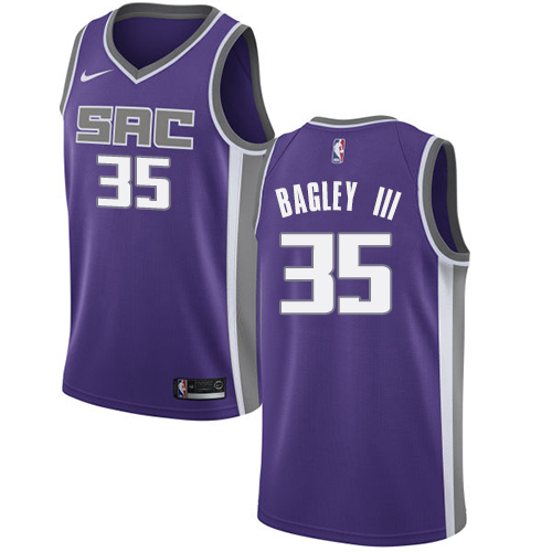 Nike Kings #35 Marvin Bagley III Purple Women's NBA Swingman Icon ...